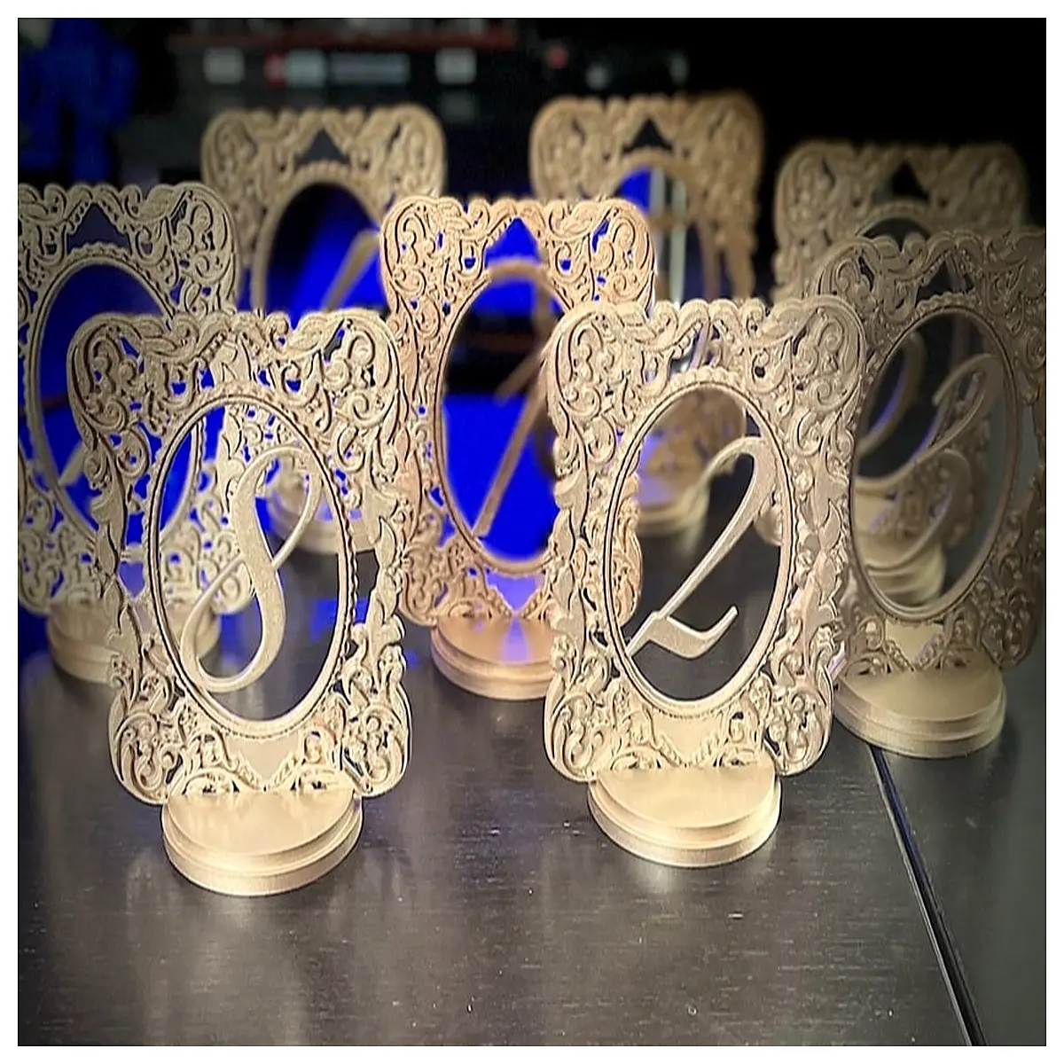 rustic wooden table numbers for wedding reception elegant gold acrylic place cards custom engraved chair signs for guest seating arrangement