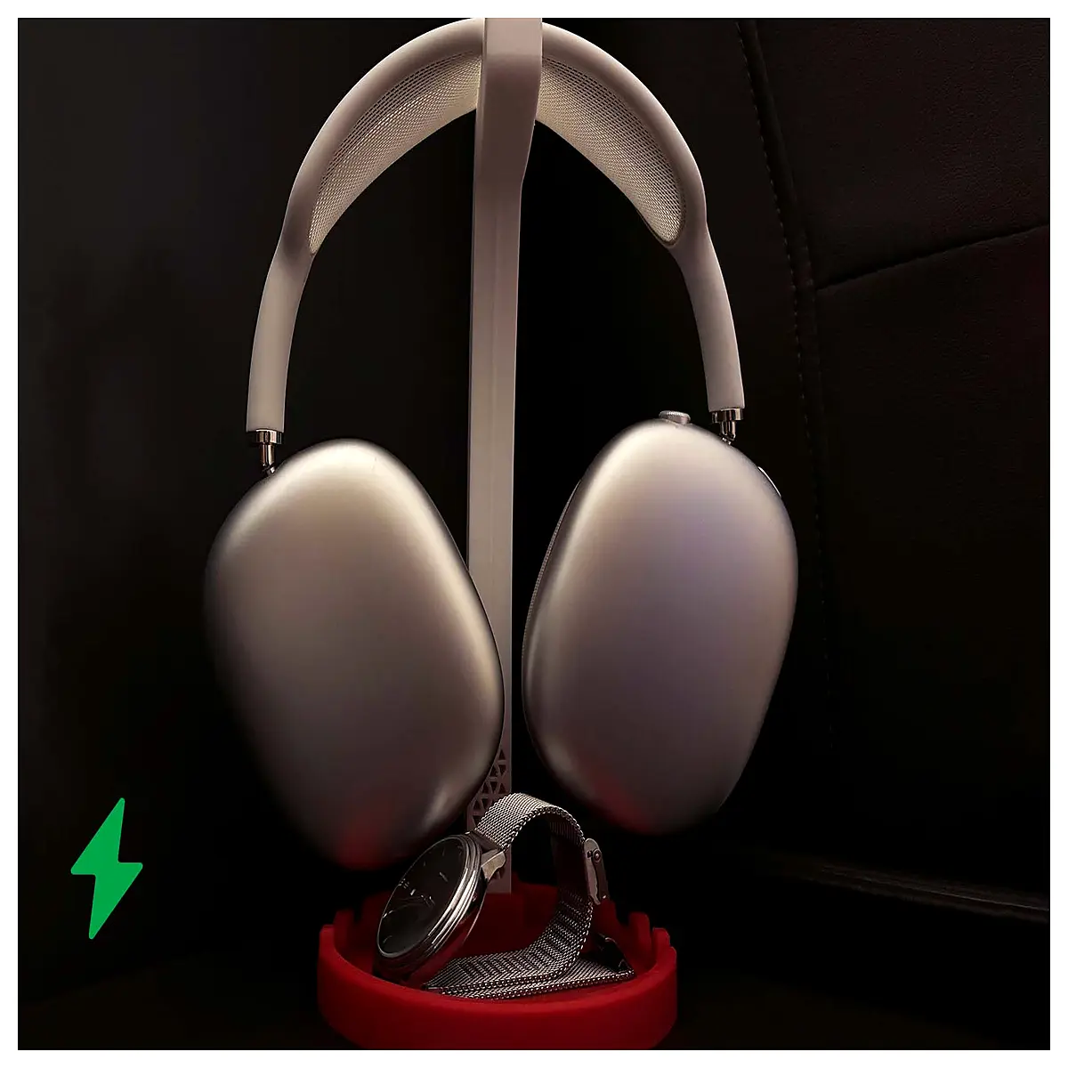 3 in 1 wireless charging for headphones pro desk organizer with usb c cable management