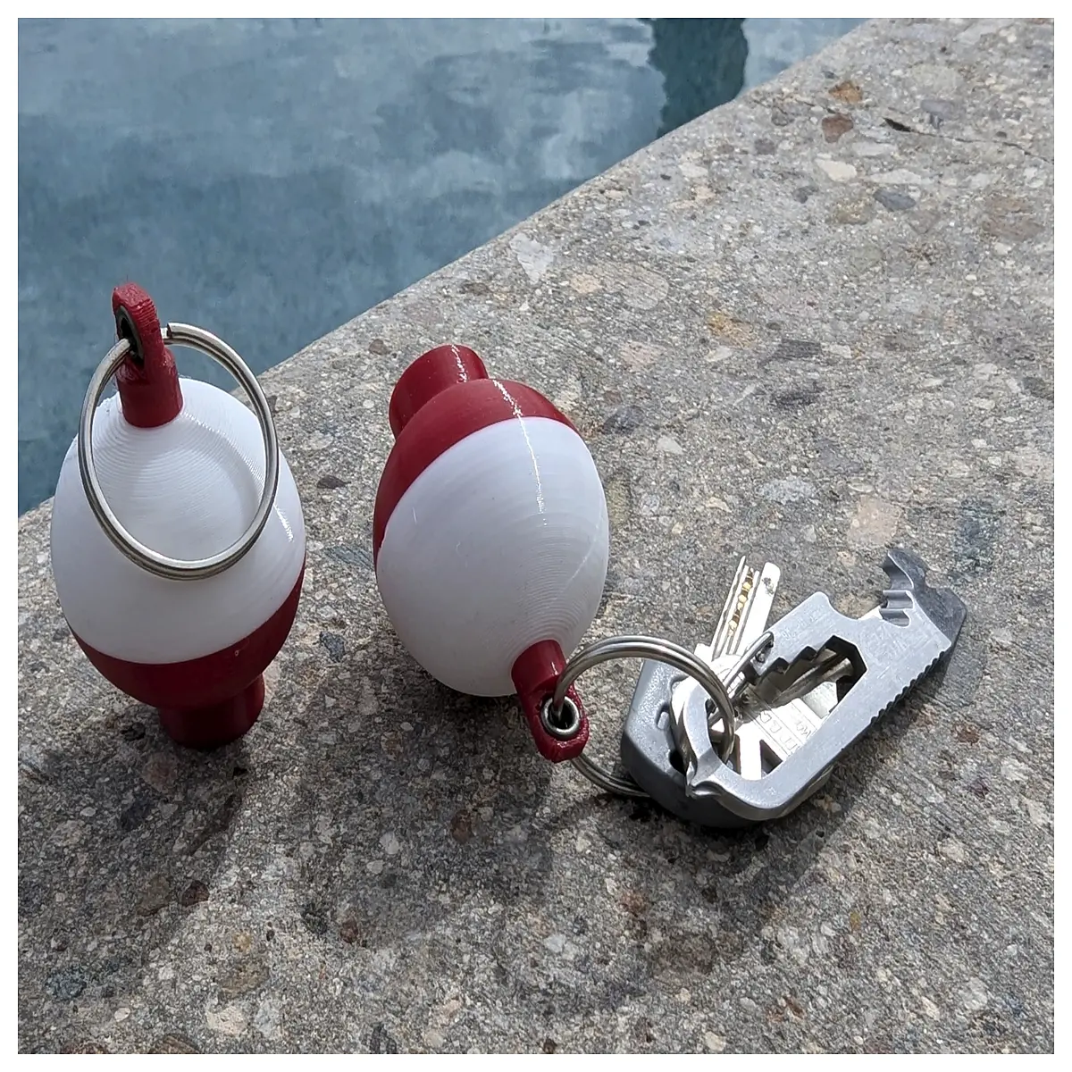 fishing bobber keychain fishing gear accessories novelty angler gifts buoyant float charm for bags