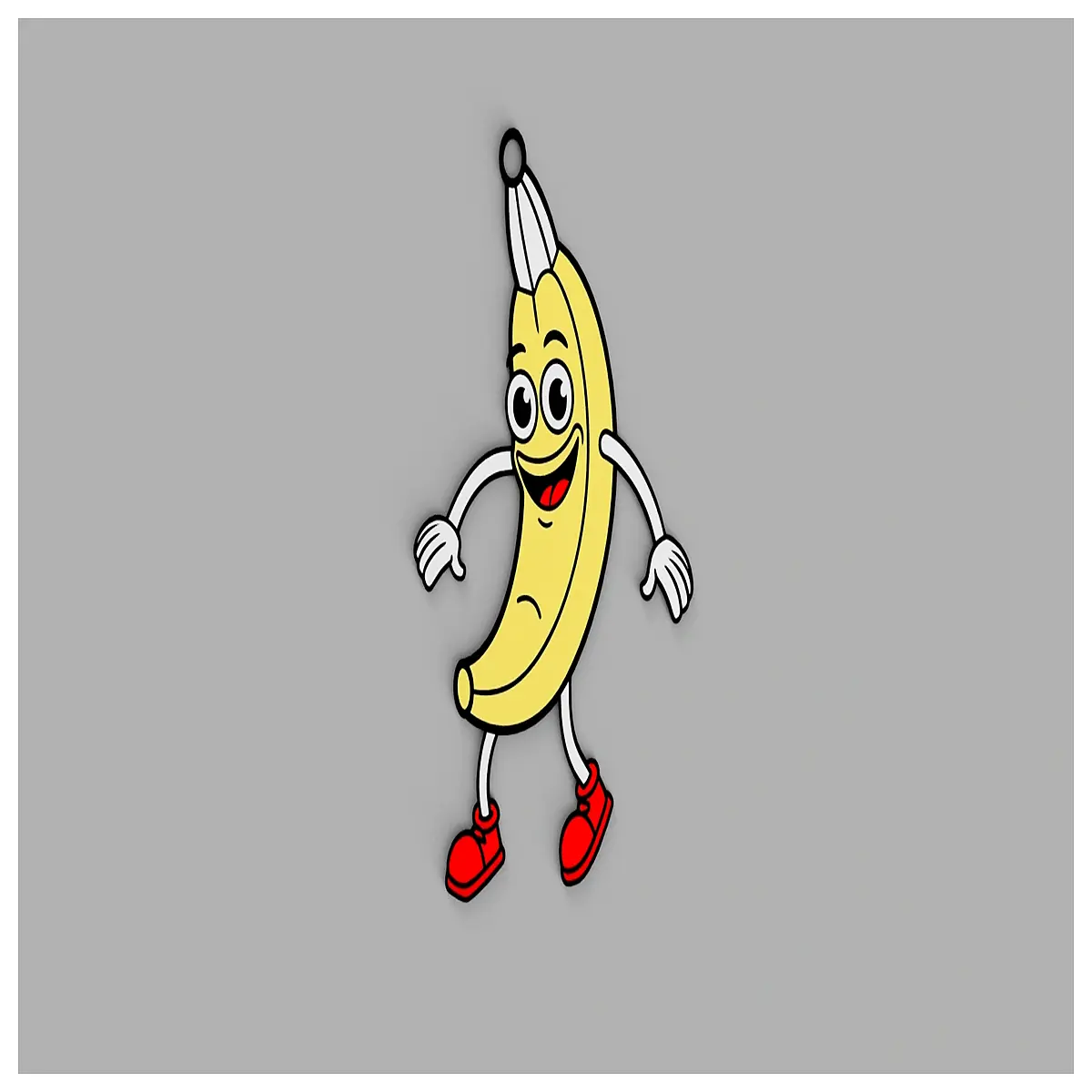 Banana Keychain Fun Fruit Charm Creative Phone Decoration Student Gift Banana Hanging Accessory Cute Mini Figurine