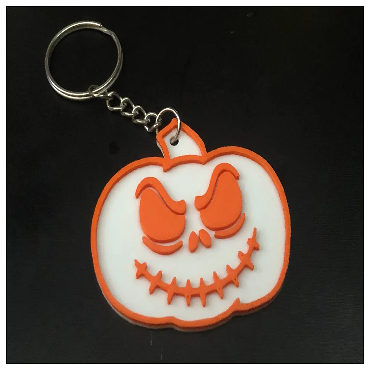 Halloween Keychain Creepy Grin Decoration Festive Gift Spooky Miniature Accessory Halloween Keychain Evil Grin Decoration Festival Gif