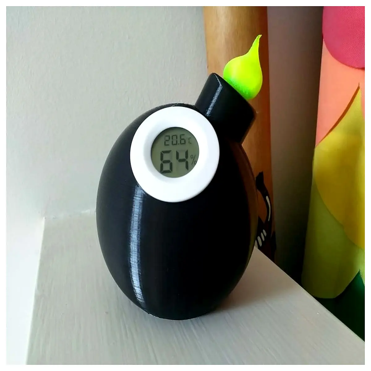 digital hygrometer thermometer with for home nursery monitoring humidity levels indoor air quality sensor