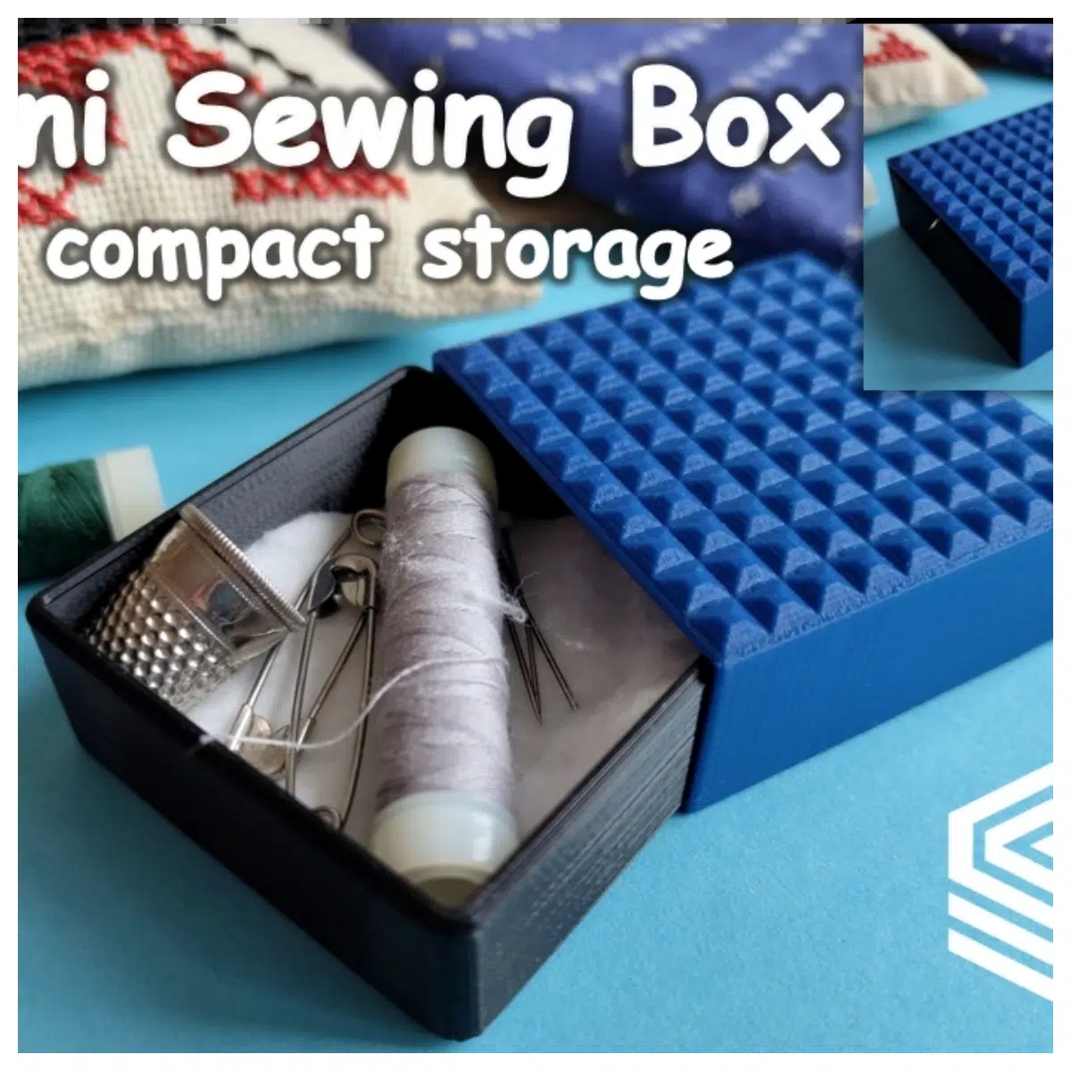 Sewing Box Travel Storage Compact Portable Sewing Box Needle Threader Organizer Accessories Case