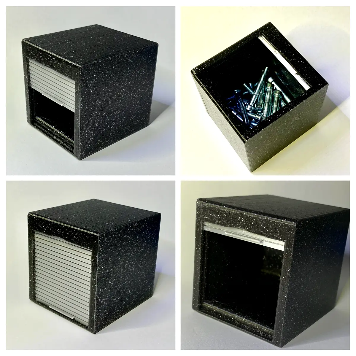 small parts organizer box with compartments for screws bolts nuts washers tools hardware storage