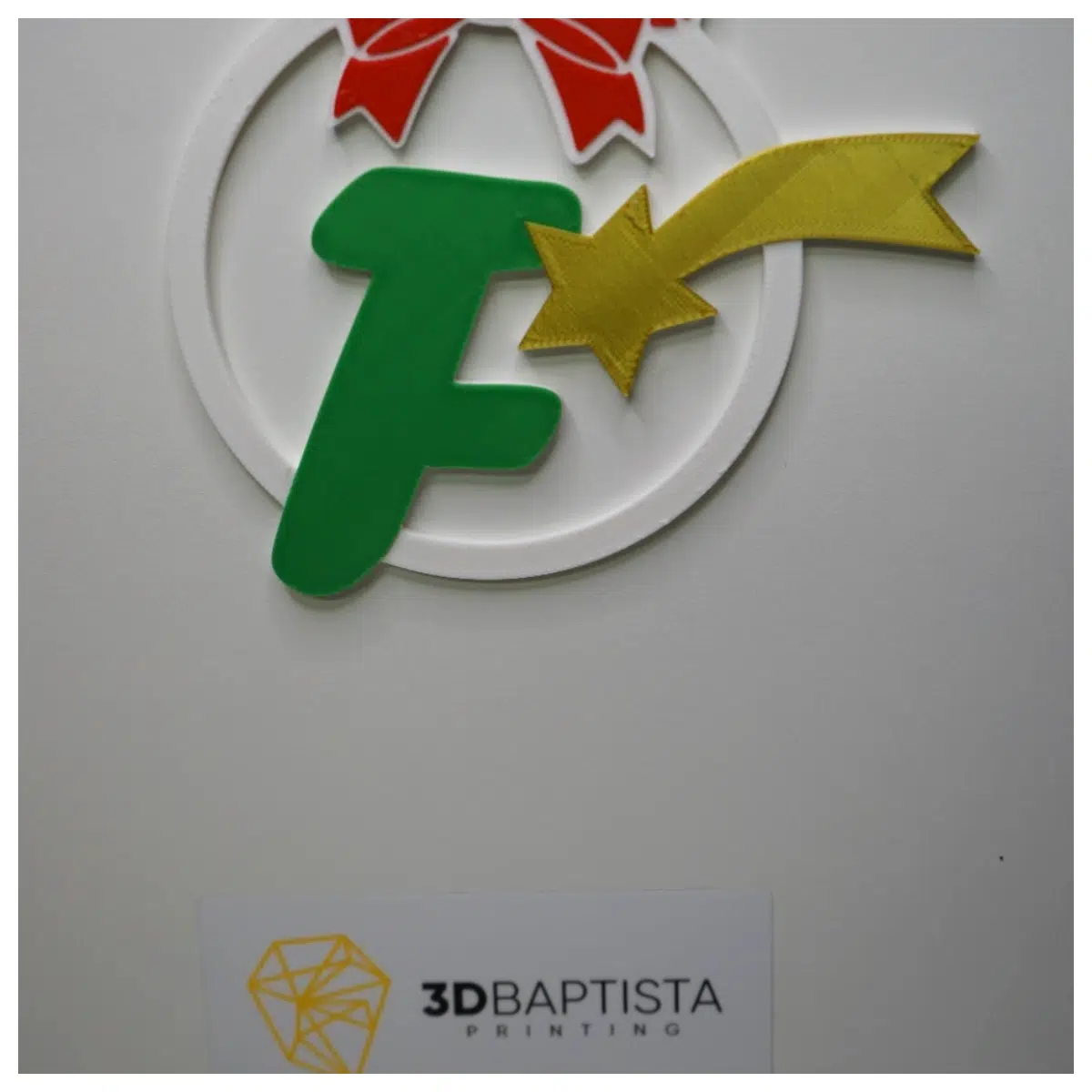 Christmas Ornament Letter F Ball Festive Decor Holiday Gift Party Decoration