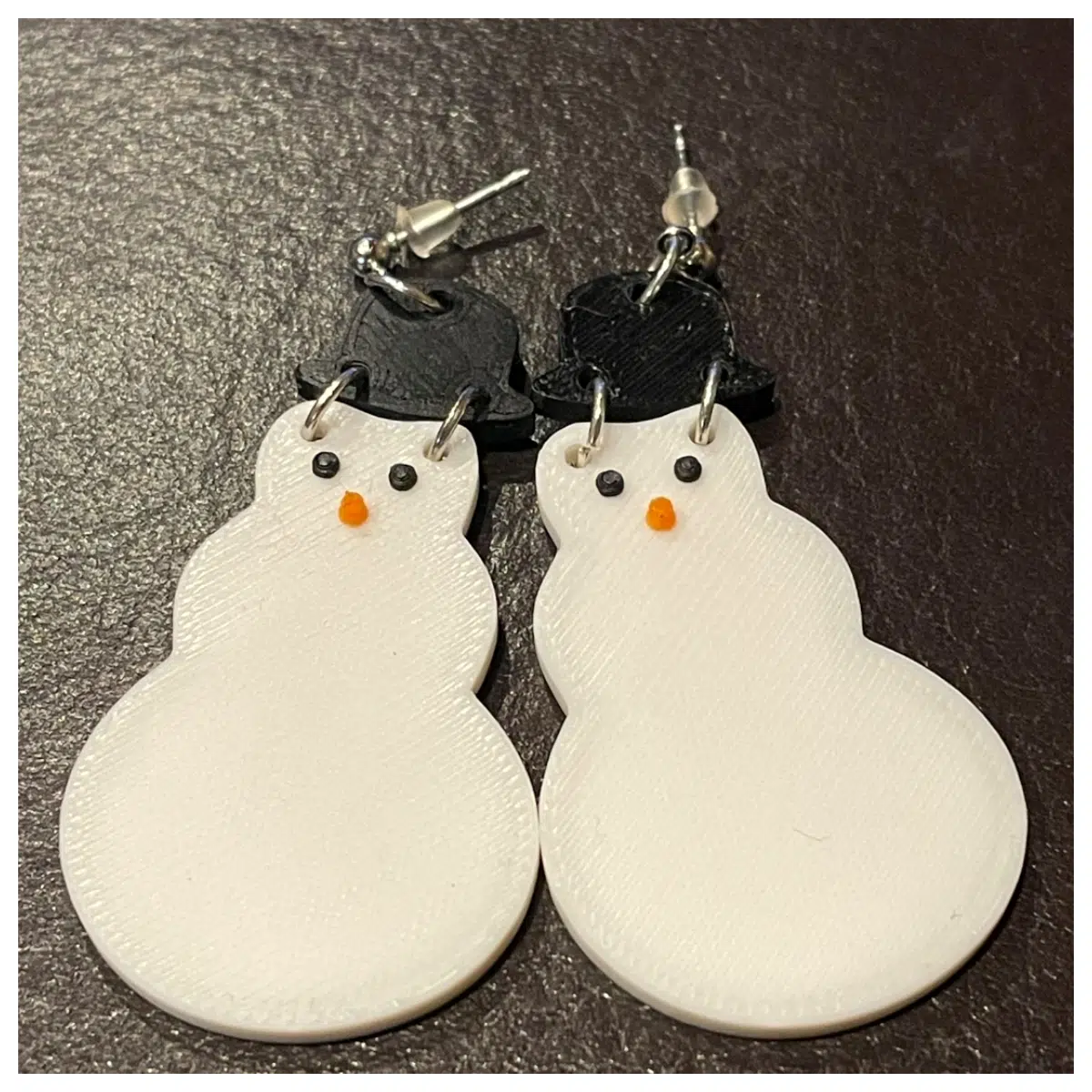Cute Snowman Charm Earrings Winter Snowflake Jewelry Festive Girls Holiday Ornament Charming Snowman Pendant