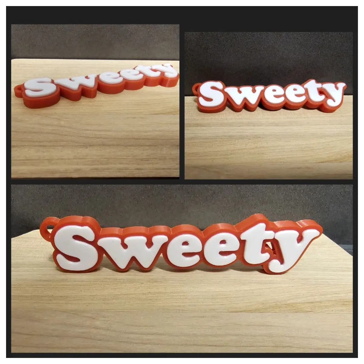 Sweet Keychain Keyring Charm Cute Gift Memorial Keepsake Romantic Present Sweet Decoration