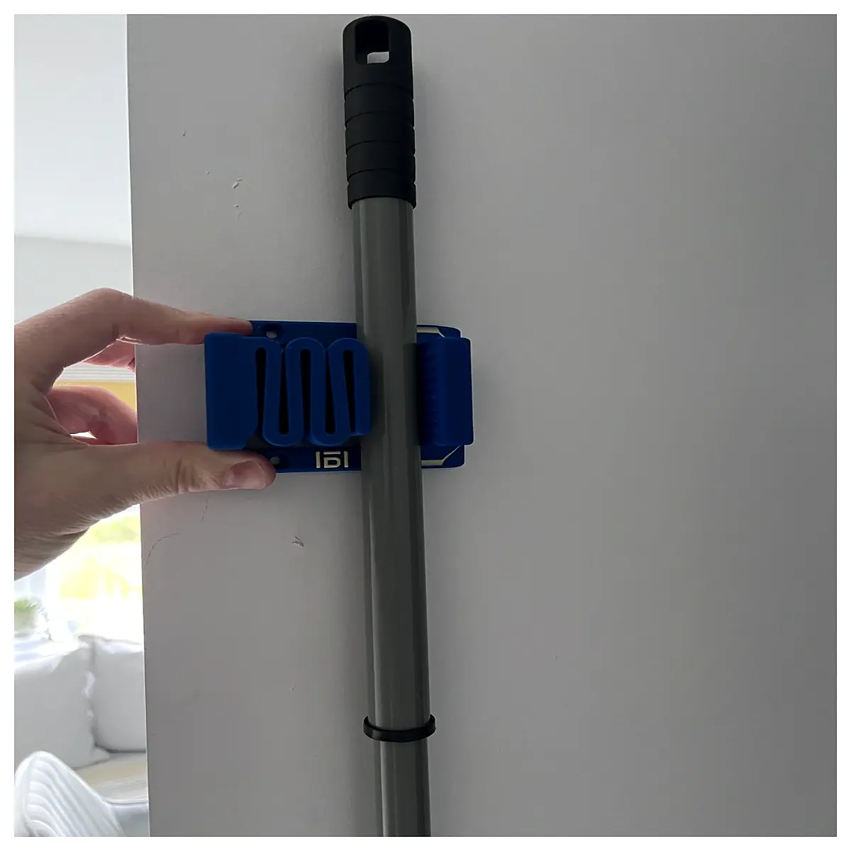 wall mounted broom holder organizer for garage storage duty mop rack hook