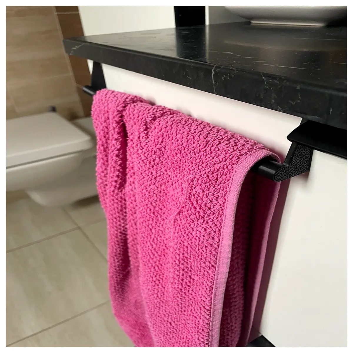 Drawer Hooks Bath Towel Hangers Kitchen Shelf Bathroom Organizer Accessory Easy Towel Holder Multi Functional