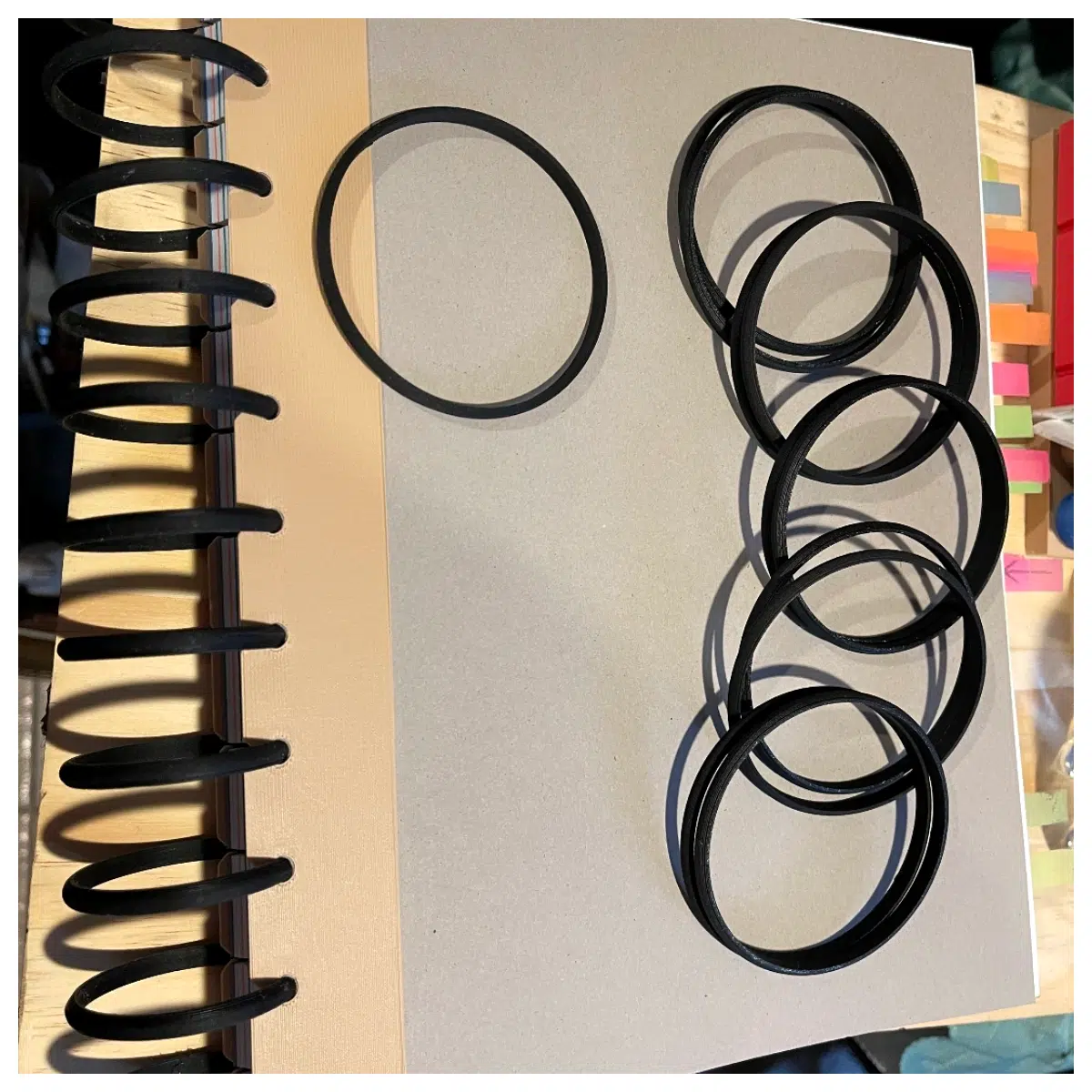 curved disc notebook binder large ring organizer duty college folders for students