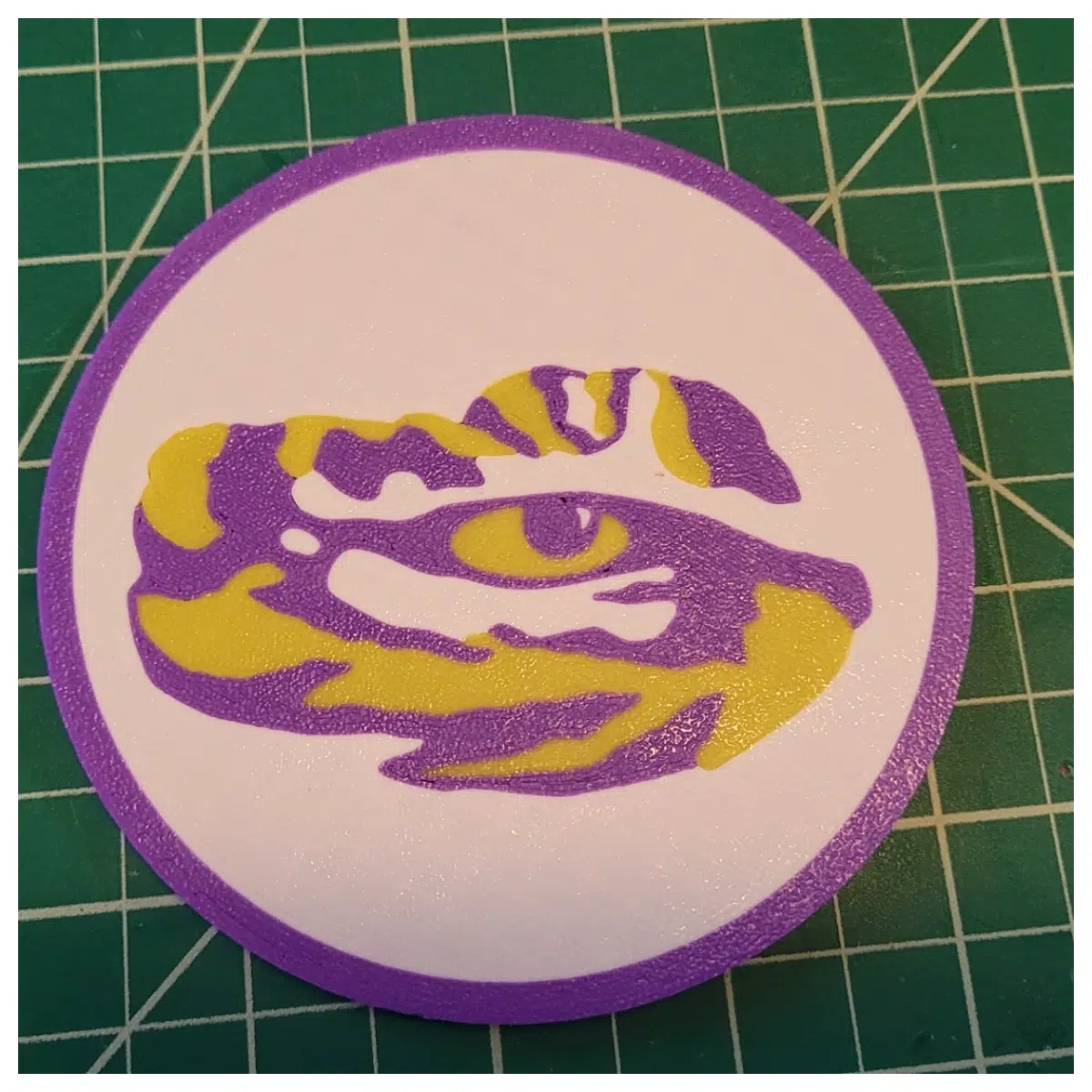 LSU Tigers Cup Coasters Sports Events Parties University Gifts Table Anti Slip Durable