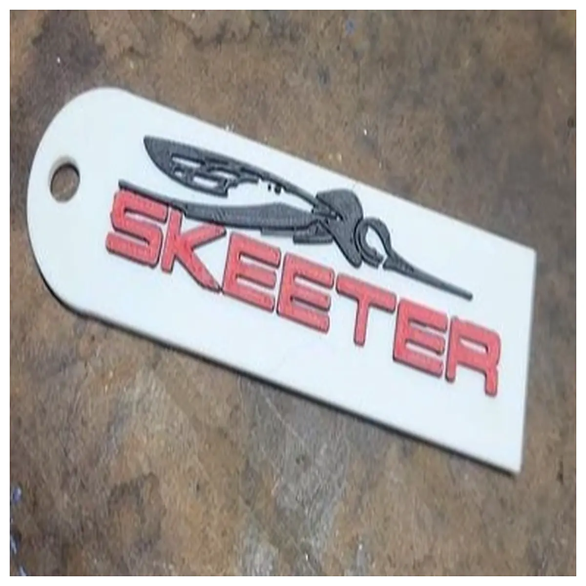 Skeeter Boat Keychain Marine Accessory Boat Decoration Nautical Charm Fishing Gift Shipmate Present