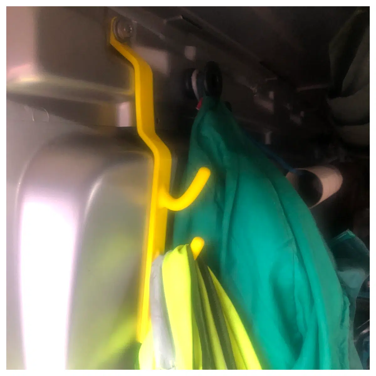 duty wall mount coat hooks for truck cab interior organizer storage