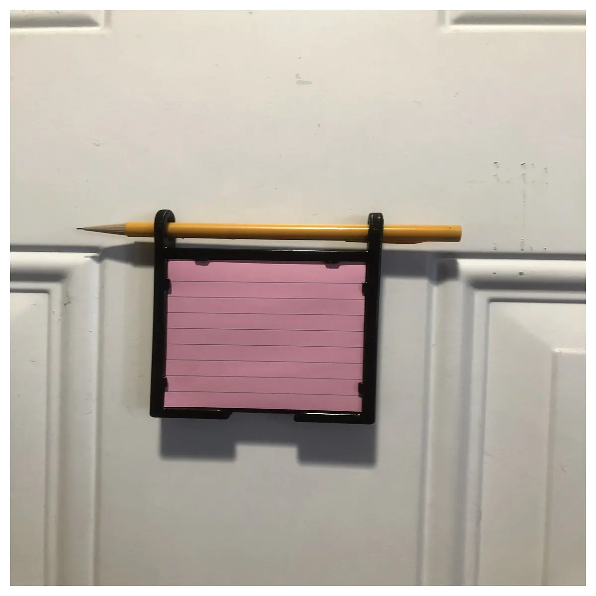 3x3 Sticky Note Holder Pencil Ring Desk Organizer File Management Office Supplies Label Fixation Convenient Practical