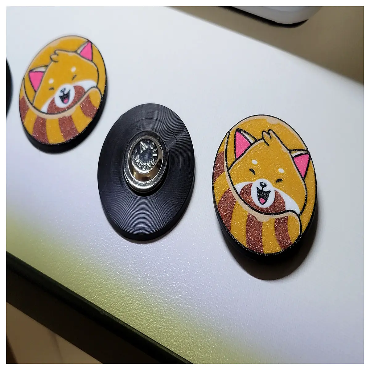 Red Panda Badge Magnet Pin Anime Collectibles Memorial Gift Decoration Keychain Accessory Permanent Commemorative