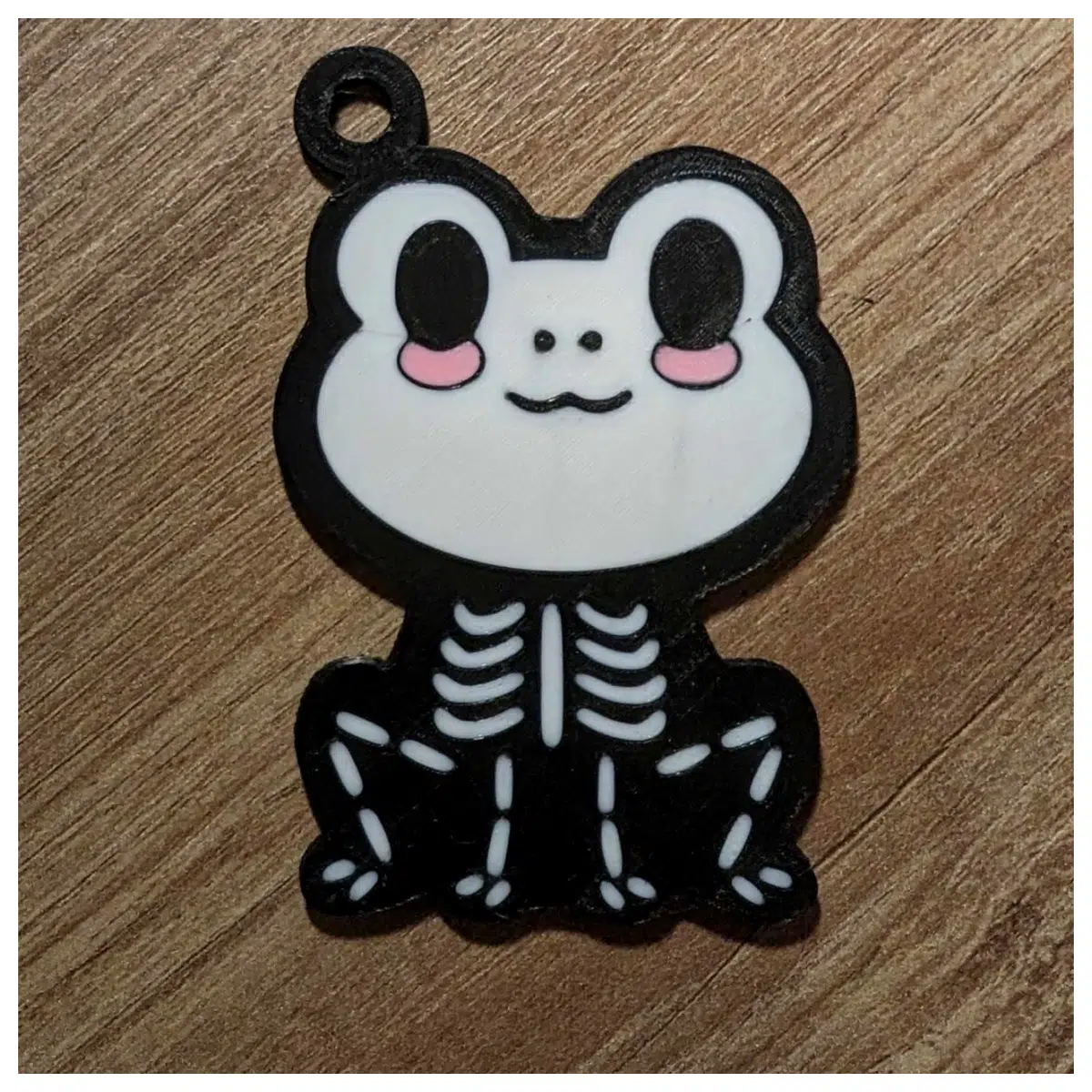 gothic skeleton keychain resin pendant for bag charm punk accessory