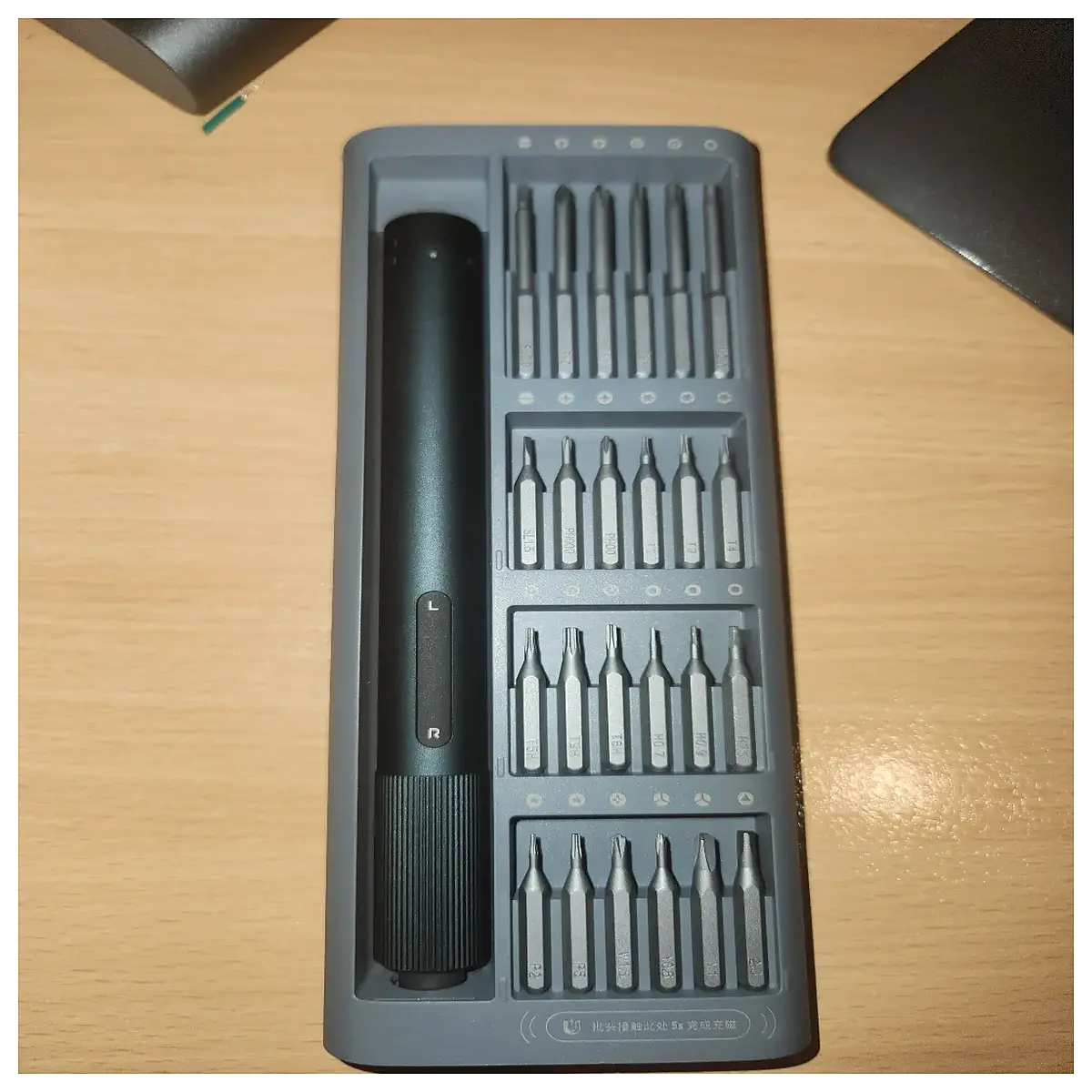magnetic gridfinity organizer bin for precision screwdriver bits storage modular desktop tool caddy system