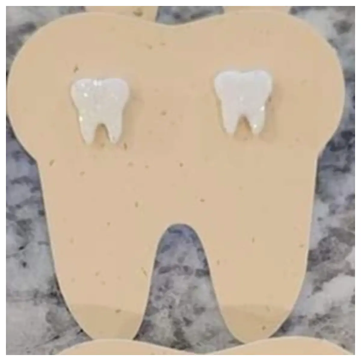 Tooth Earrings Women s Tooth Jewelry Delicate Cute Tooth Necklace Wearing Style Tooth Shape Earrings Tooth Decoration
