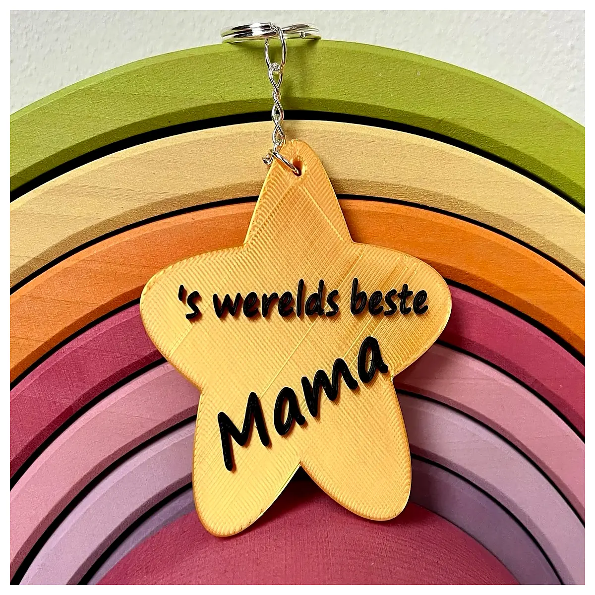 Star Mom Charm Gift Commemorate Mom Birthday Gift Mother s Day Jewelry Keychain Accessory