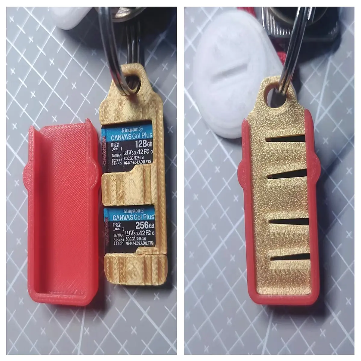 card holder keychain adapter for phone memory stick organizer travel storage case