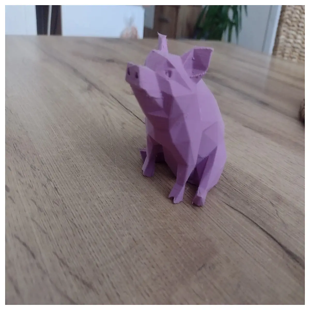 Low Poly Pig Model v1 3D Animal Toy Kids Education Game Character Learning Tool