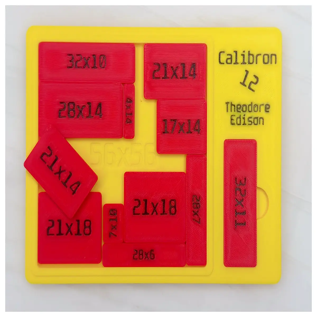 Calibron 12 Puzzle Brain Teaser Toy Child Training Math Game Number Recognition Educational Toy