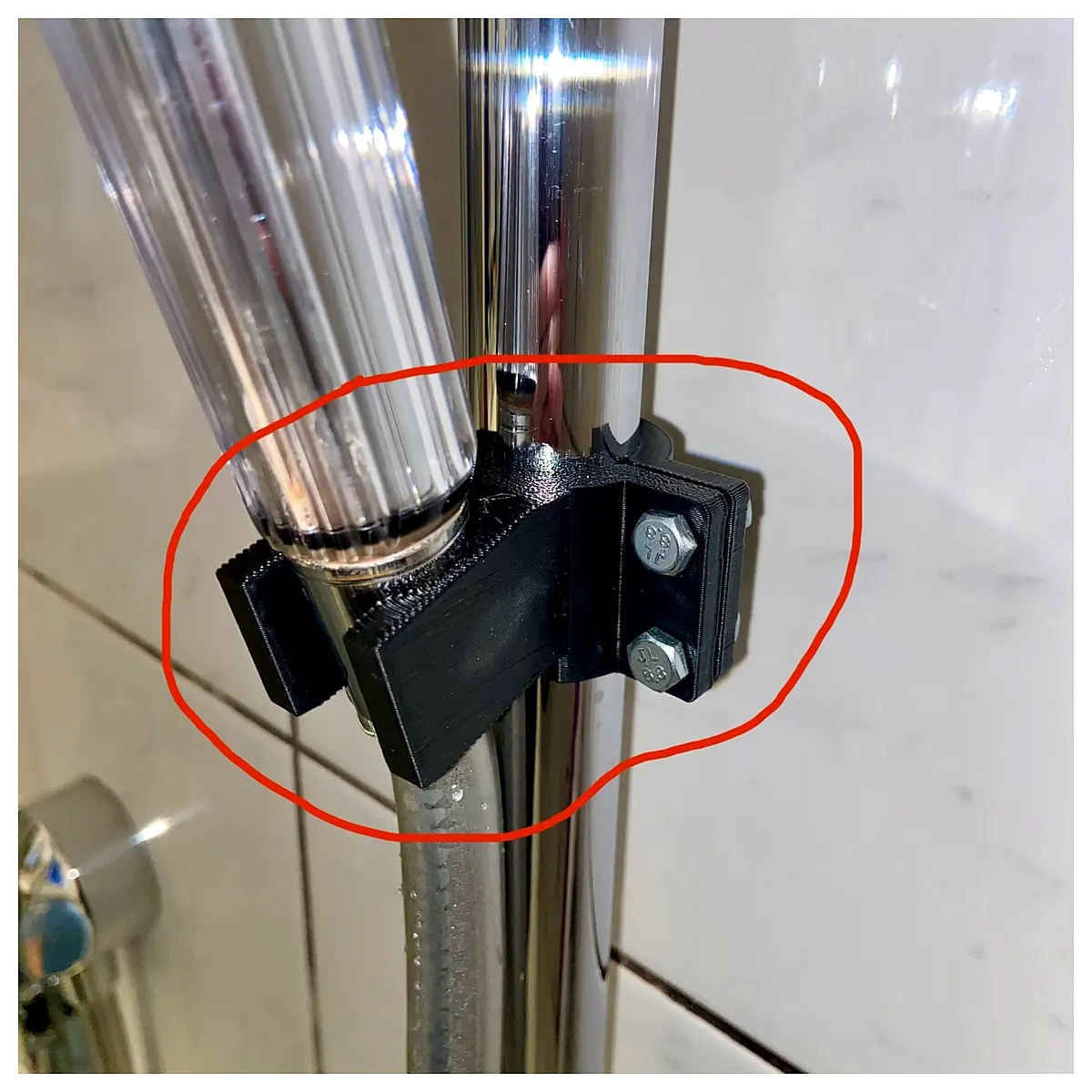 Shower Head Holder Bracket 22mm 25mm Adjustable Shower Arm Support Bathroom Accessory Easy Install Quick Release
