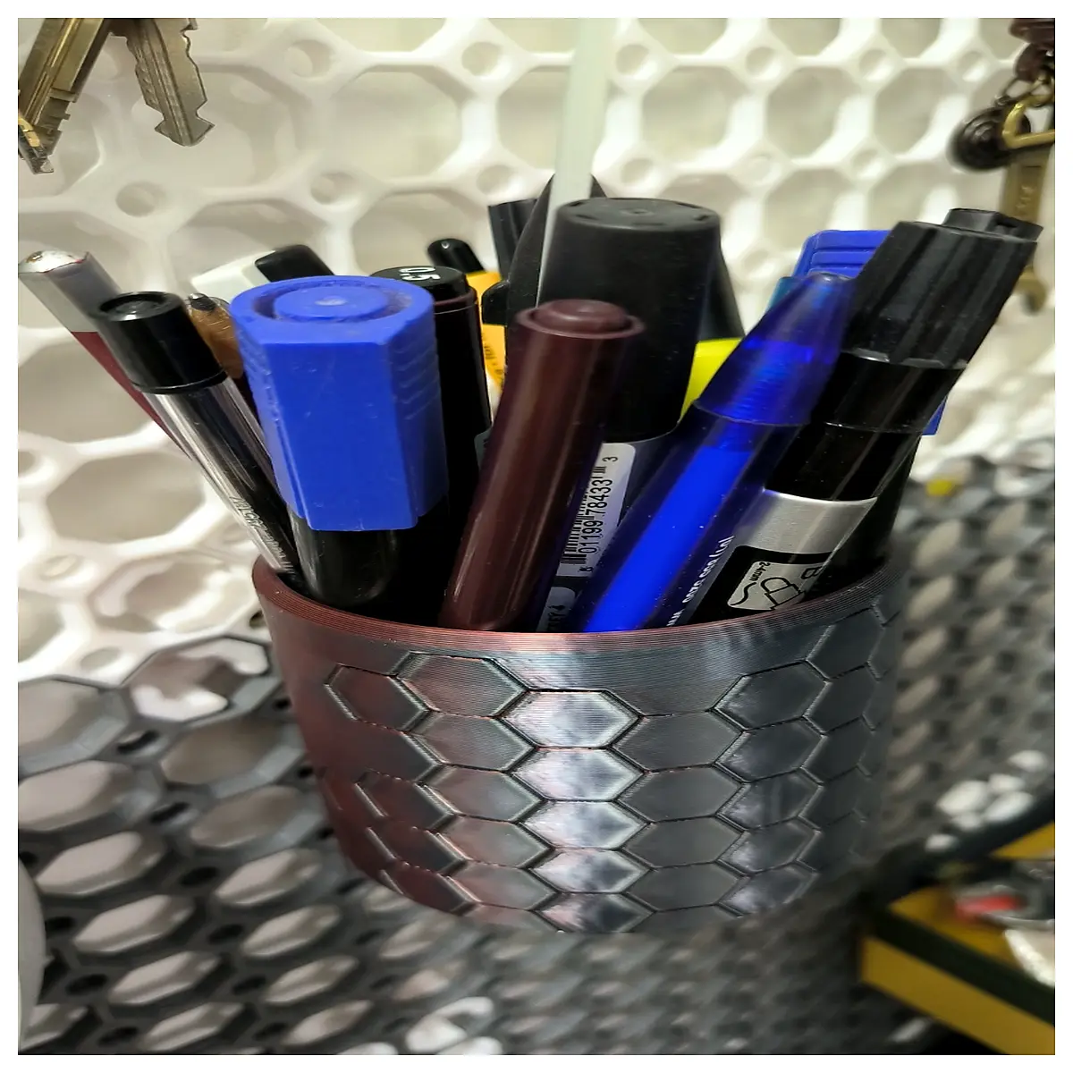 multifunctional desk organizer with pen holder desktop storage box for office supplies stationery organizer tray