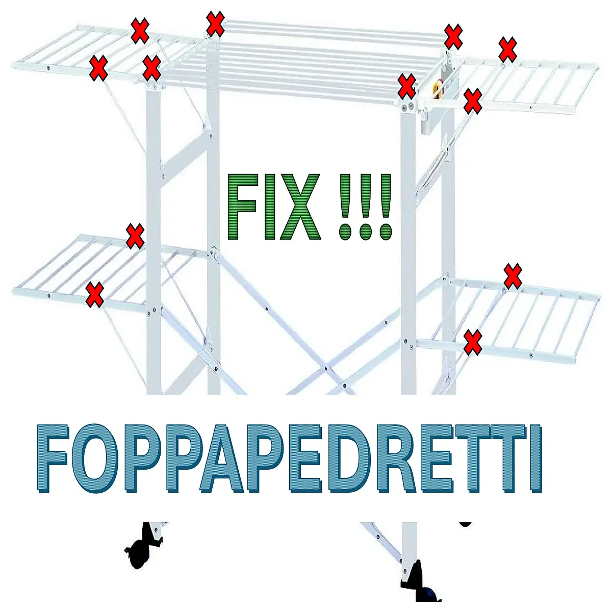 Foppapedretti Drying Rack Hanging Drying Rack Space Saving Indoor Outdoor Clothes Drying Accessories Hanging Garments