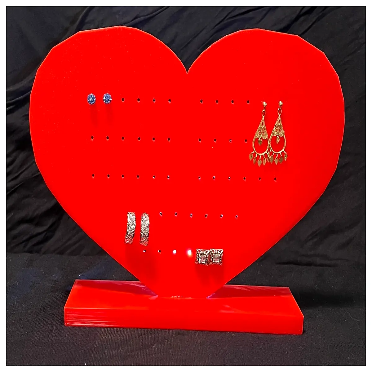 shaped earring holder organizer for jewelry storage desk accessory