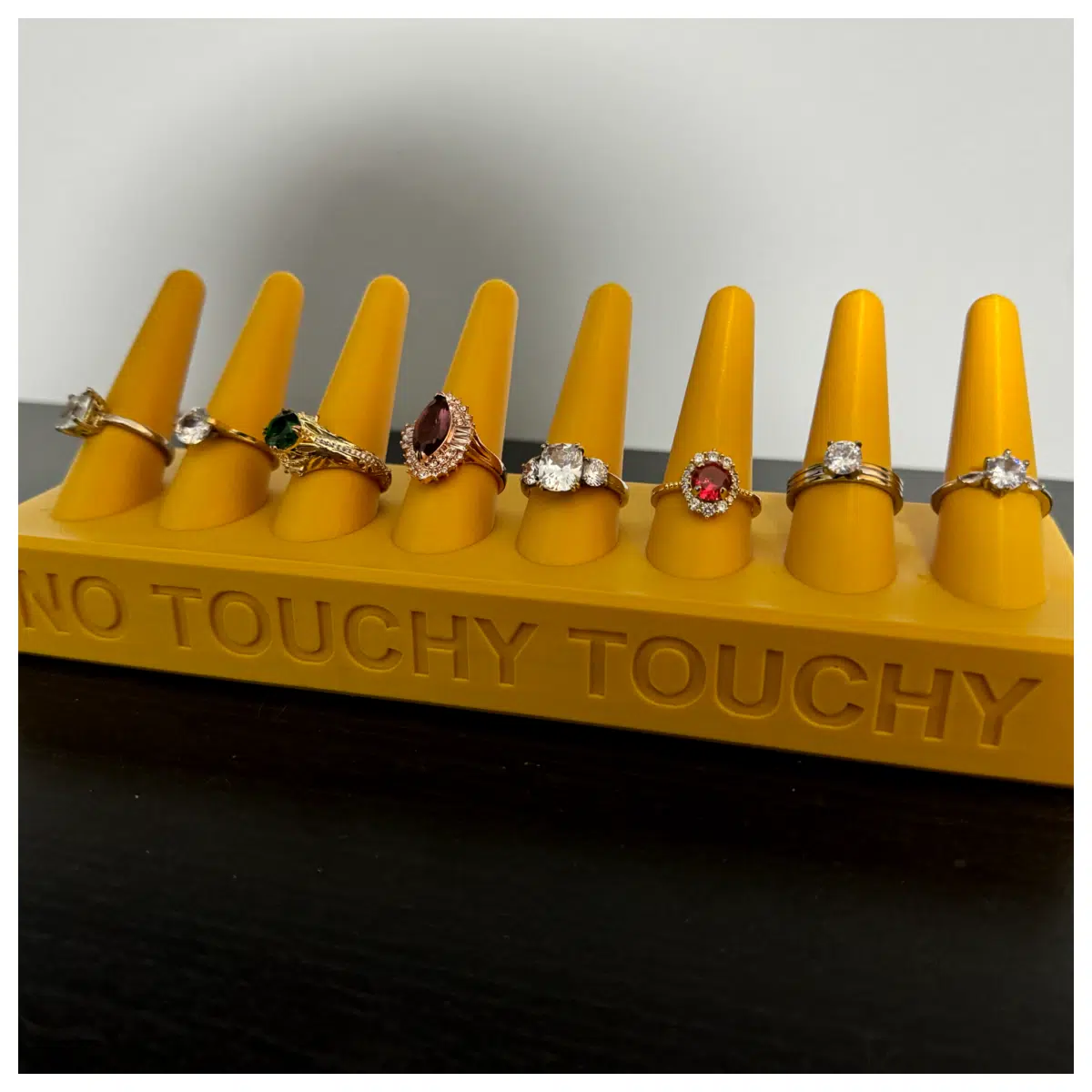 non touch rings no contact jewelry anxiety relief fidget ring sensory tool for adults