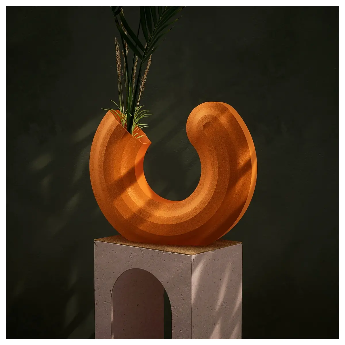 Vase Circular Ornament Ceramic Art Decor Home Decoration Decorative Art Creative Gift