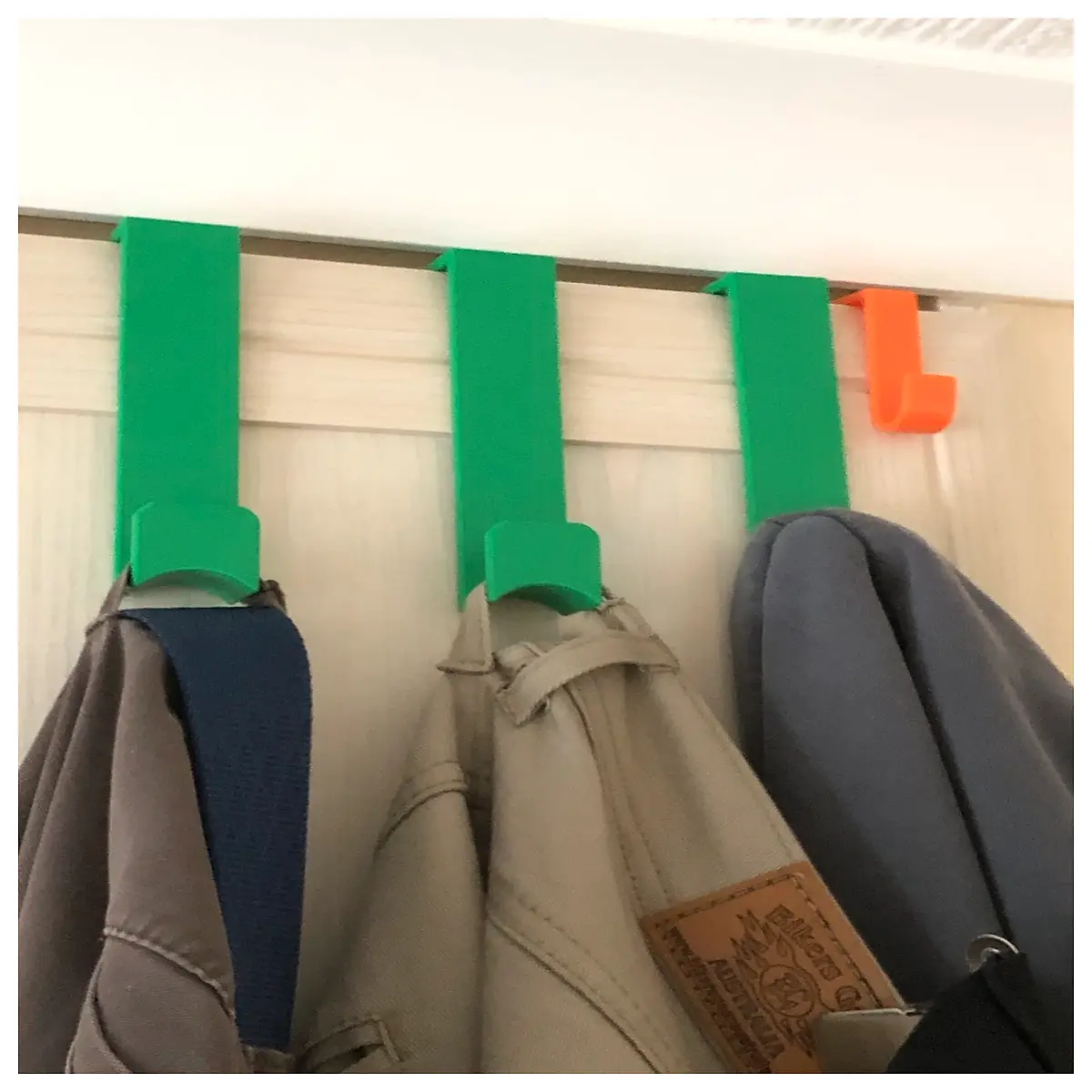 25mm door hook hanger extender for coats space saving closet organizer rack