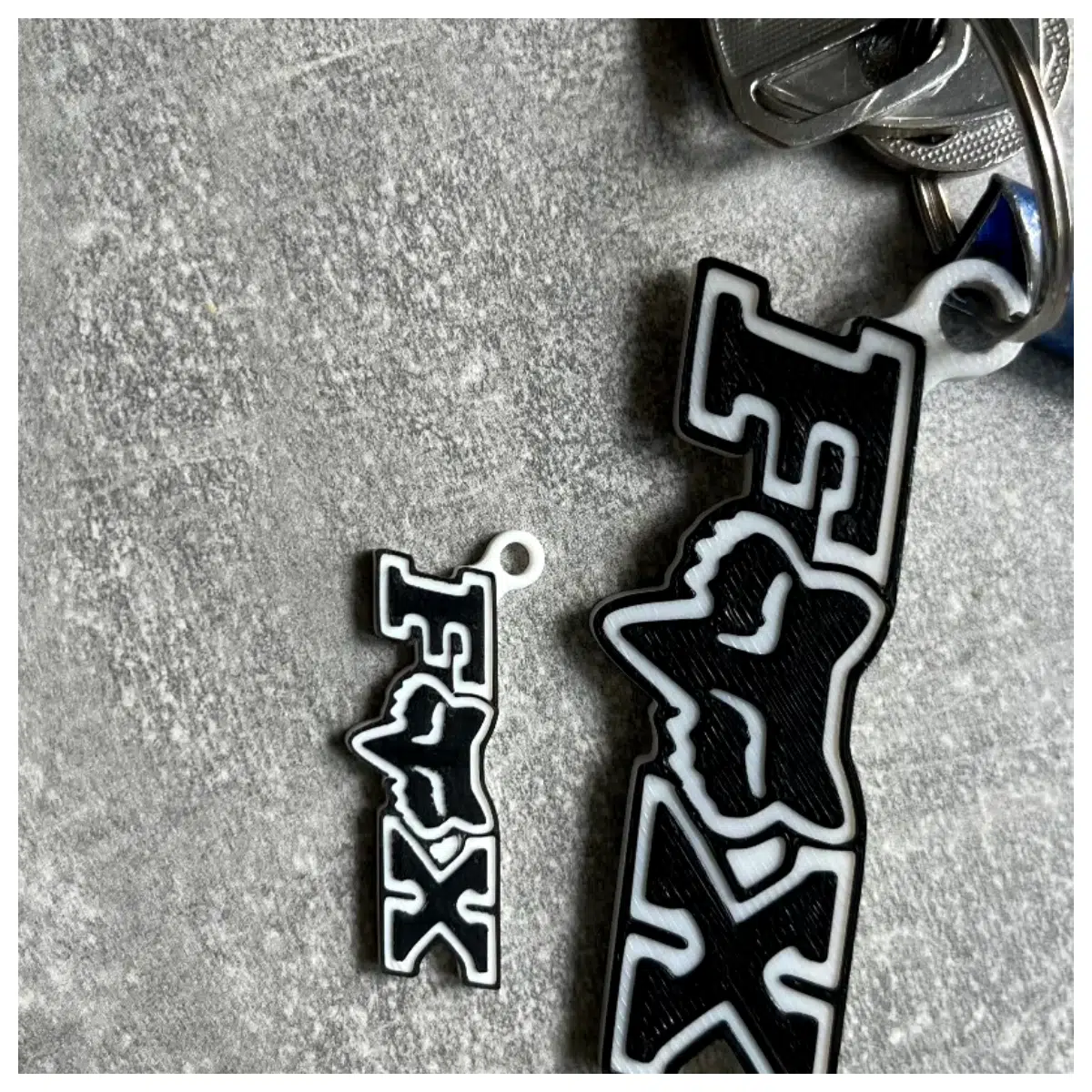 Fox Keychain Creative Animal Charm Car Key Accessory Gift Pet Lover Keyring Decoration