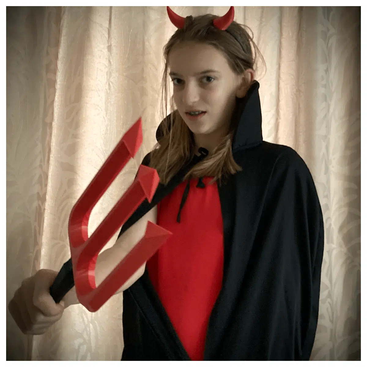 Halloween Demon Costume Accessories Non Support Garments Horror Role Play Child Adult Festival Outfit Halloween Decoration