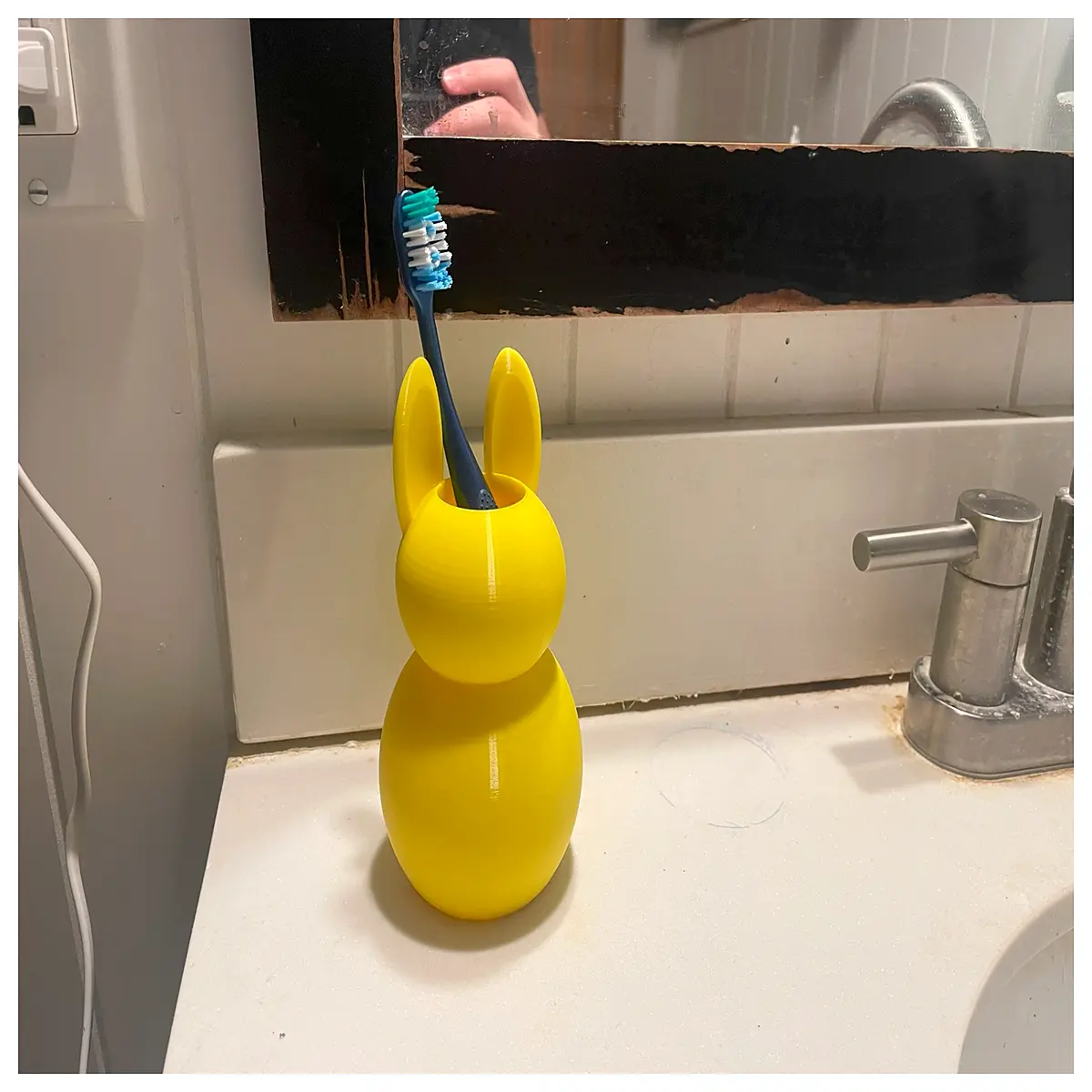 Rabbit Toothbrush Holder Teeth Cleaning Organizer Bathroom Shelf Toothbrush Stand Home Storage Dental Care Accessories