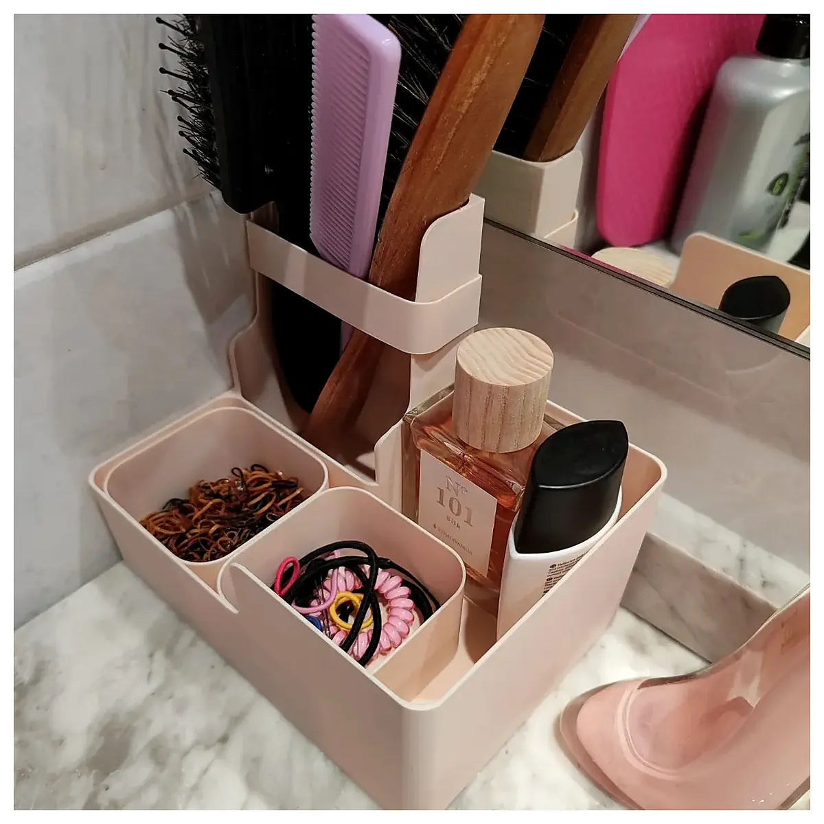 makeup organizer with drawers for vanity table clear acrylic cosmetic storage box desktop makeup holder for beauty products and skincare