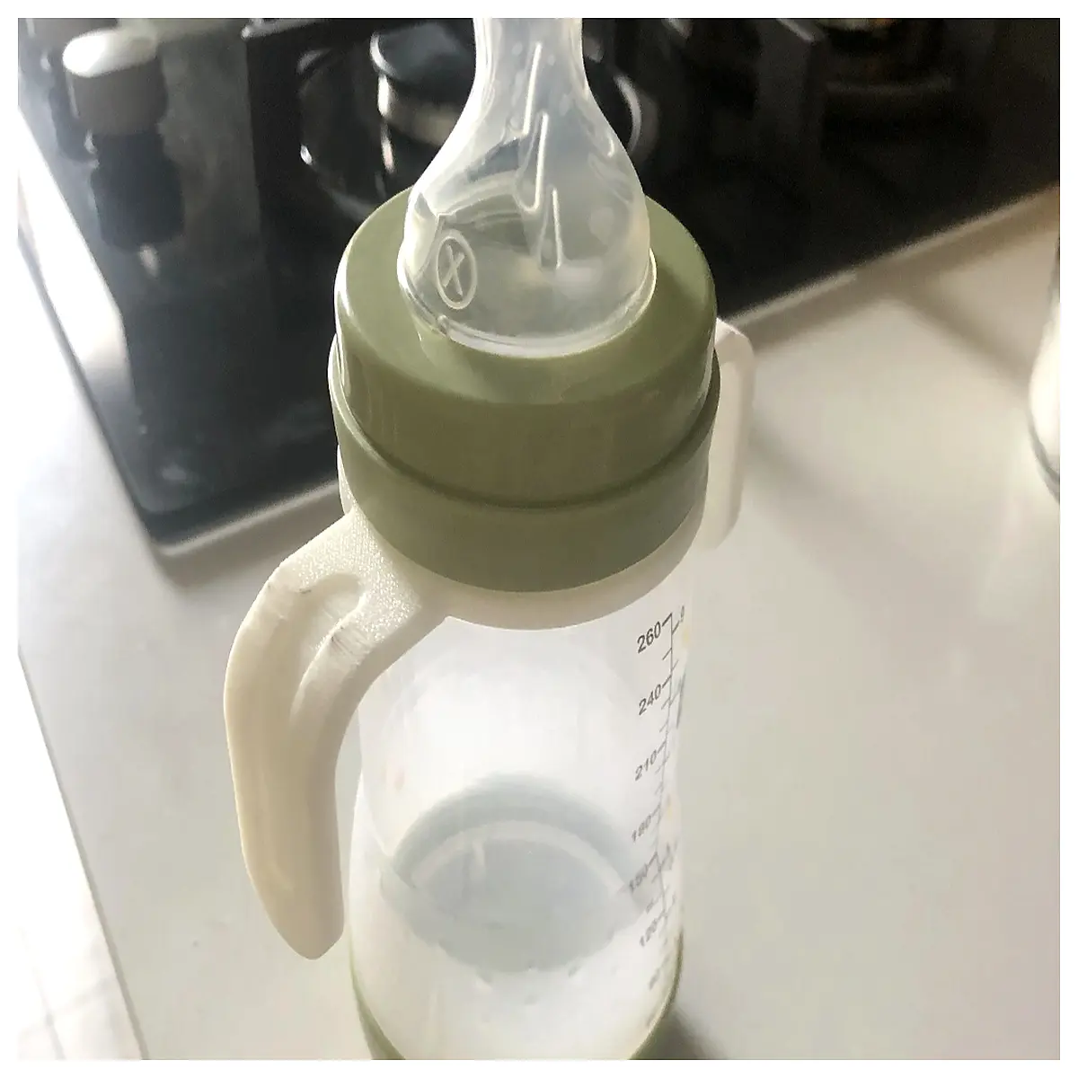 baby bottle handle grip for easy feeding silicone anti slip holder for infants toddlers ergonomic nipple adapter accessory