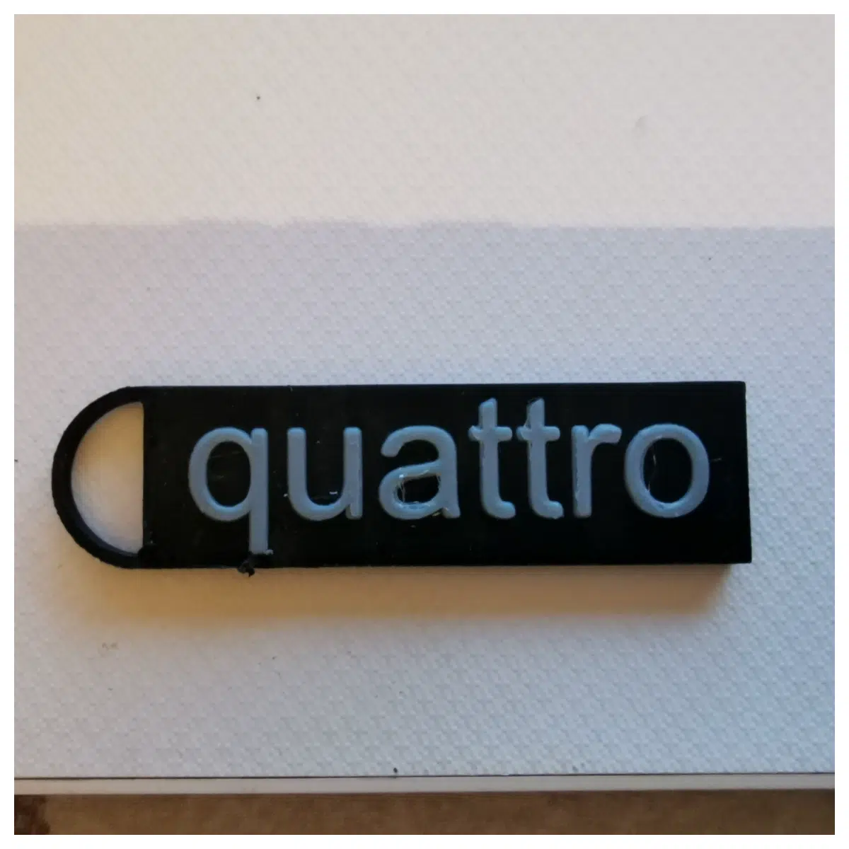 Quattro Keychain Car Accessory Keyring Decoration Automotive Memorabilia Quattro Keyring Car Gift