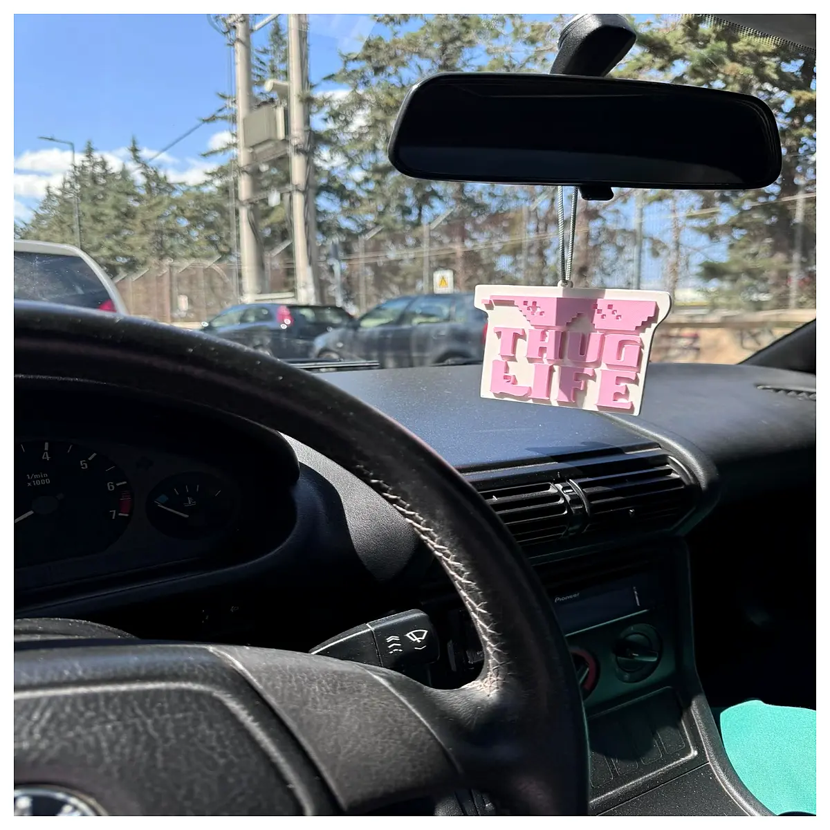 Wicked Life Car Rearview Mirror Mount Bracket Decorative Hanging Accessory Vehicle Parts Car Accessories Auto Modification Car Decoration