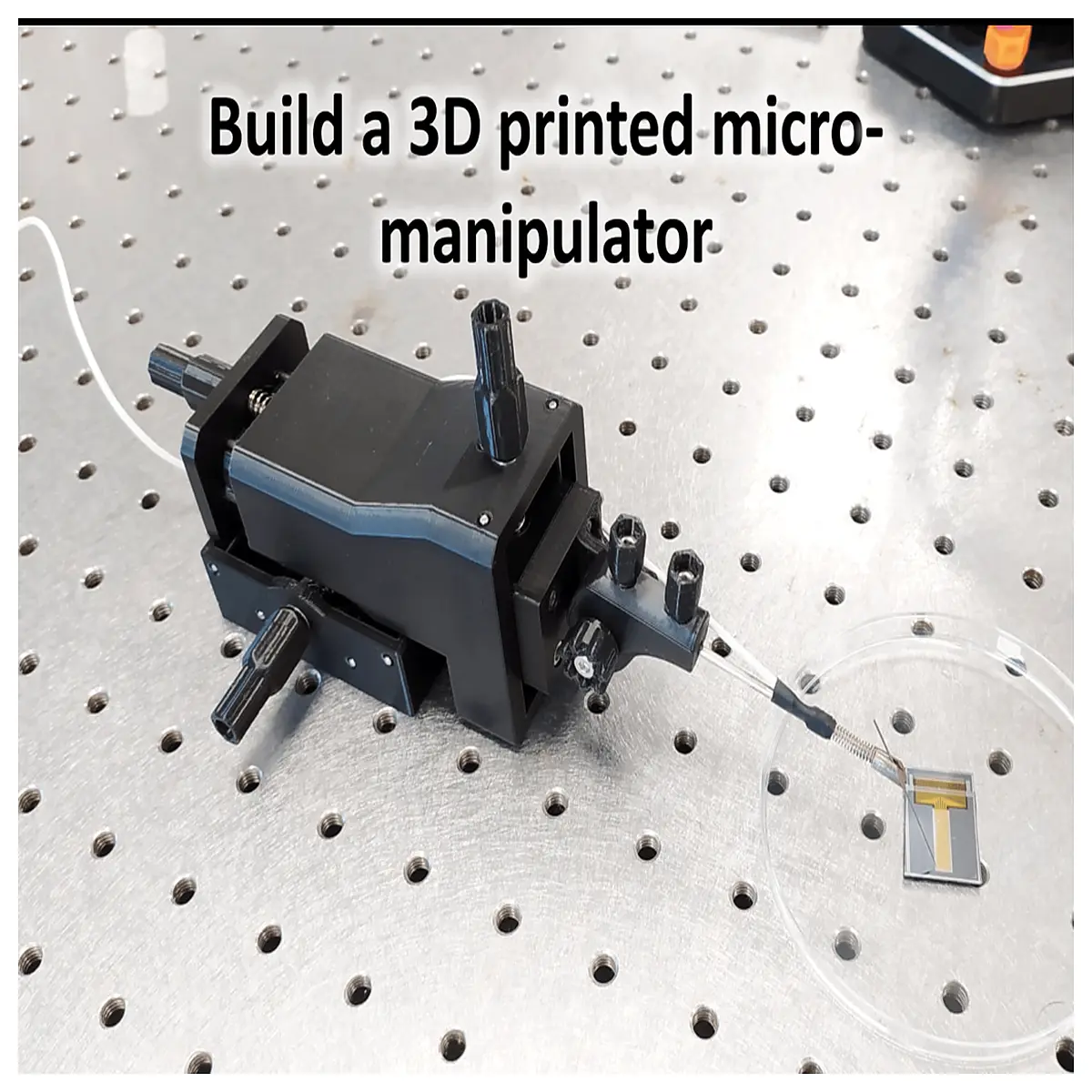 3 axis micro manipulator for microscope precision xyz stage lab automation tool