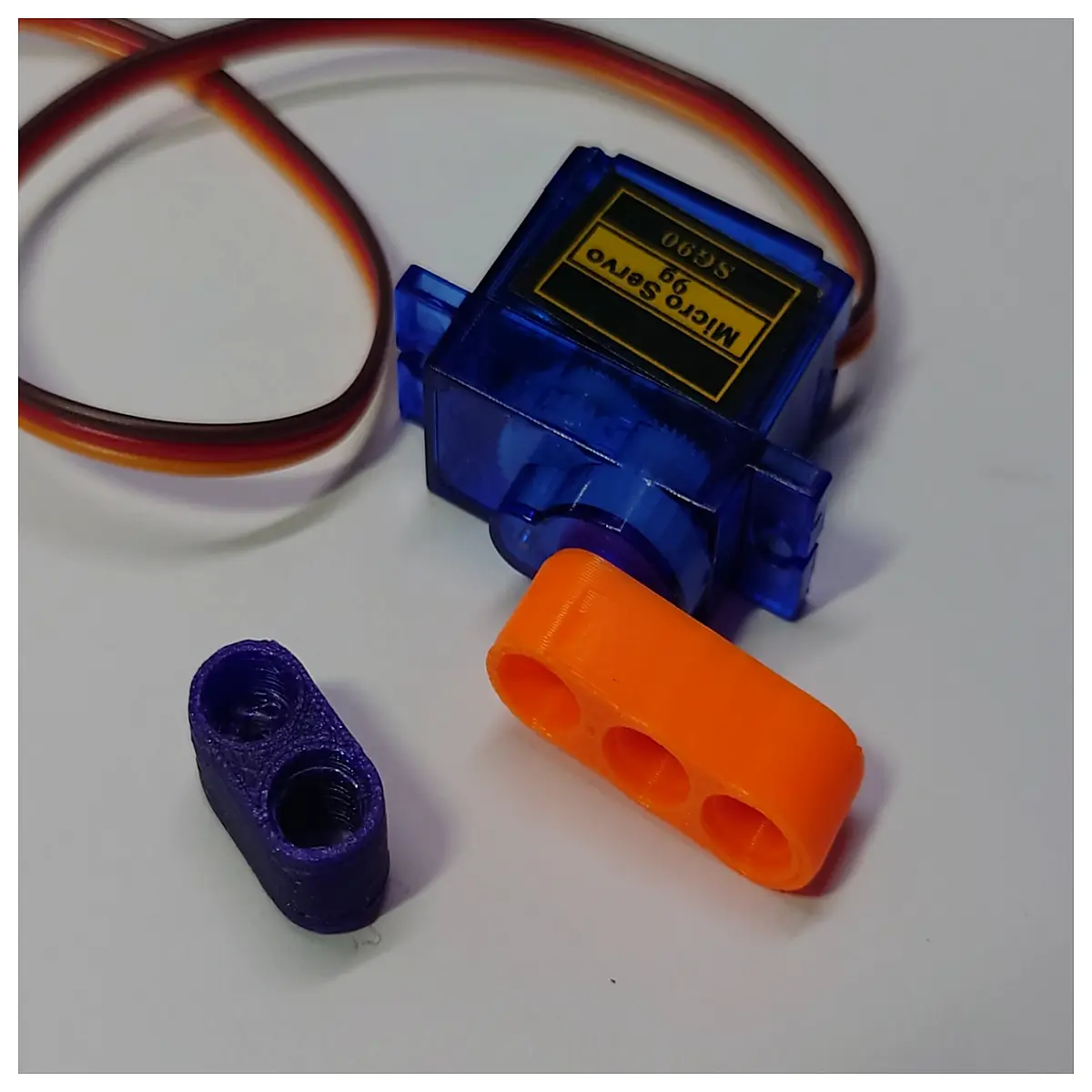 Mini Servo Motor Lever Reducer 2L 3L Mechanical Model Parts Building Blocks DIY Robotics