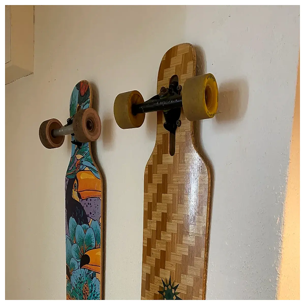 long skateboard wall mount rack for garage storage duty skateboard hanger vertical holder