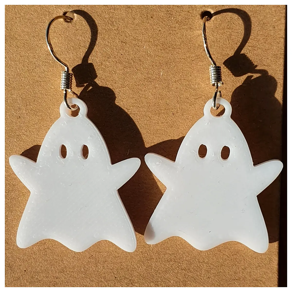 gothic silver ghost earrings for women spooky halloween jewelry punk rock skull charm dangling drop earrings