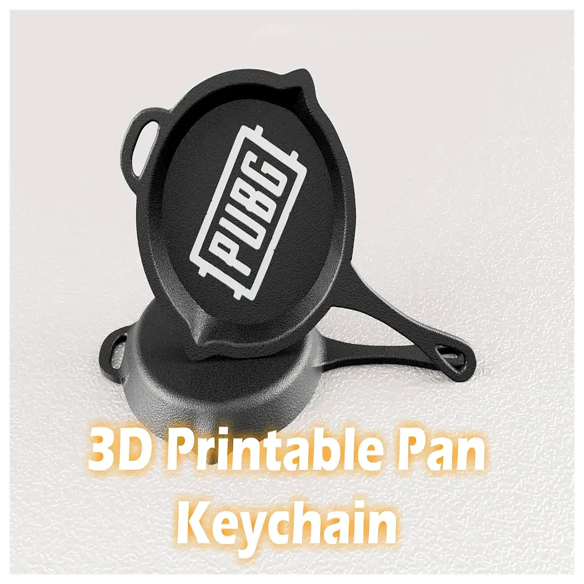 Pan Lid Keychain Game Accessory Tactical Gear Collectible Key Chain Charm Battle Buddy Gift
