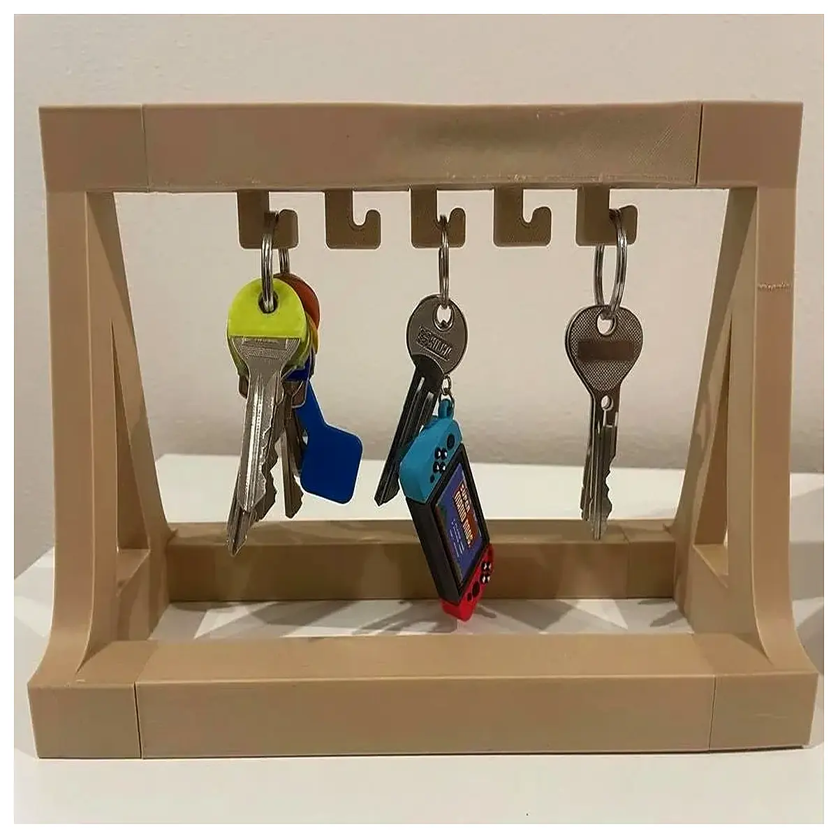 duty key holder for wall entryway adhesive key rack organizer with hooks modern metal key hanger for apartment decor