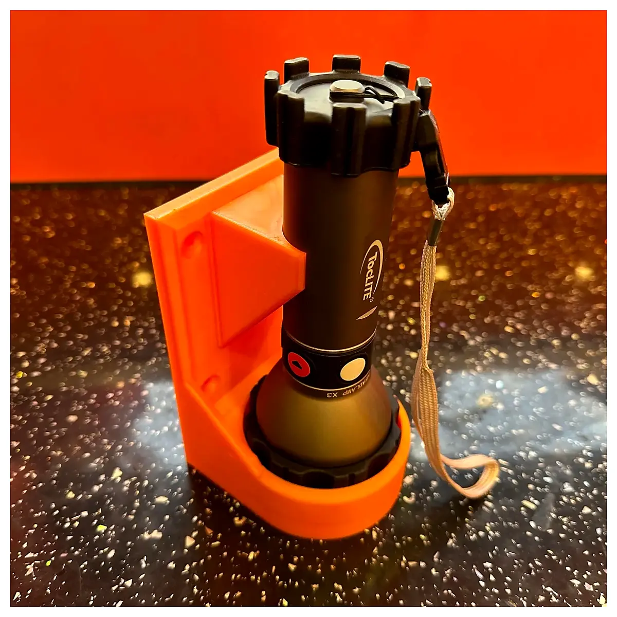 TocLITE Wall Mount Handheld Flashlight Holder for Train Crew Installation Emergency Lighting Station Safety