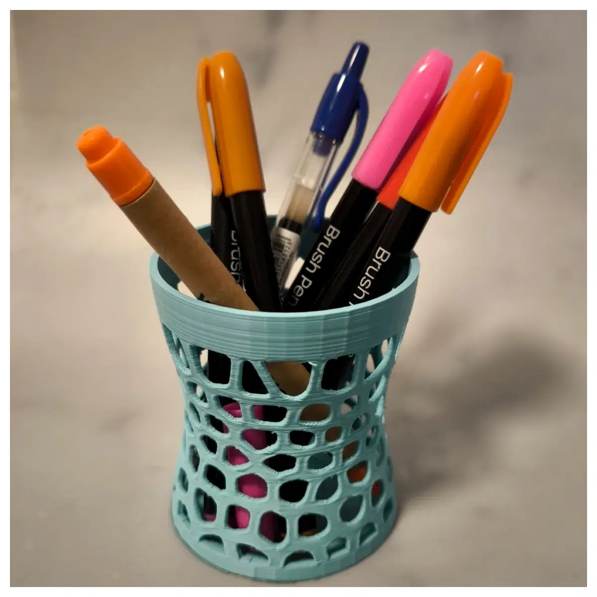 Pen Holder Stand Up Desk Organizer Office Study Pen Case Pencil Holder Ink Pen Storage Pen Holder Accessories