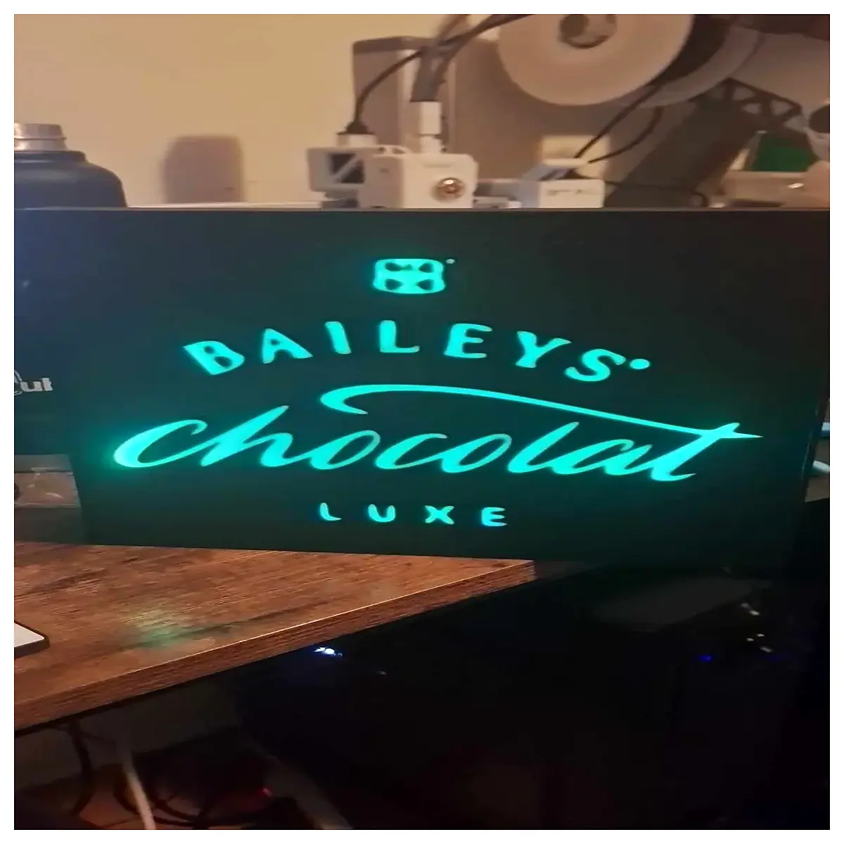 bailey s box custom neon sign for bar home decor glowing board for shop window advertising and party background lighting