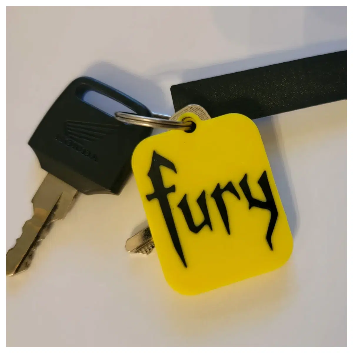 Fury Keychain Keyring Motorcycle Accessory Bike Decoration Fury Key Chain Motorcycle Key Holder